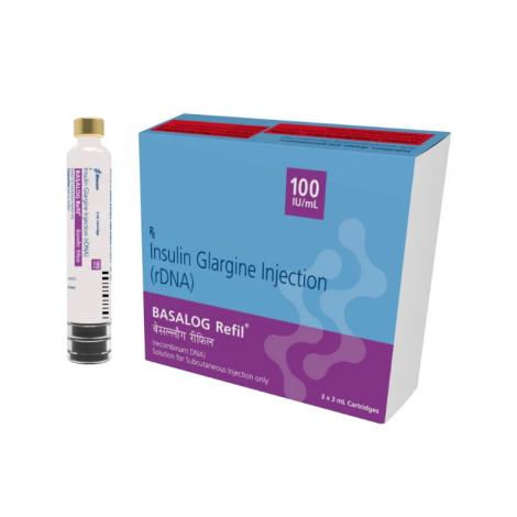 Insulin Glargine Injection, 100 IU/ml, 5ml