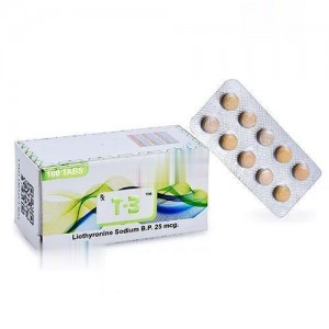 T-3 TABLET 25 MG (Liothyronine) 100 TABS